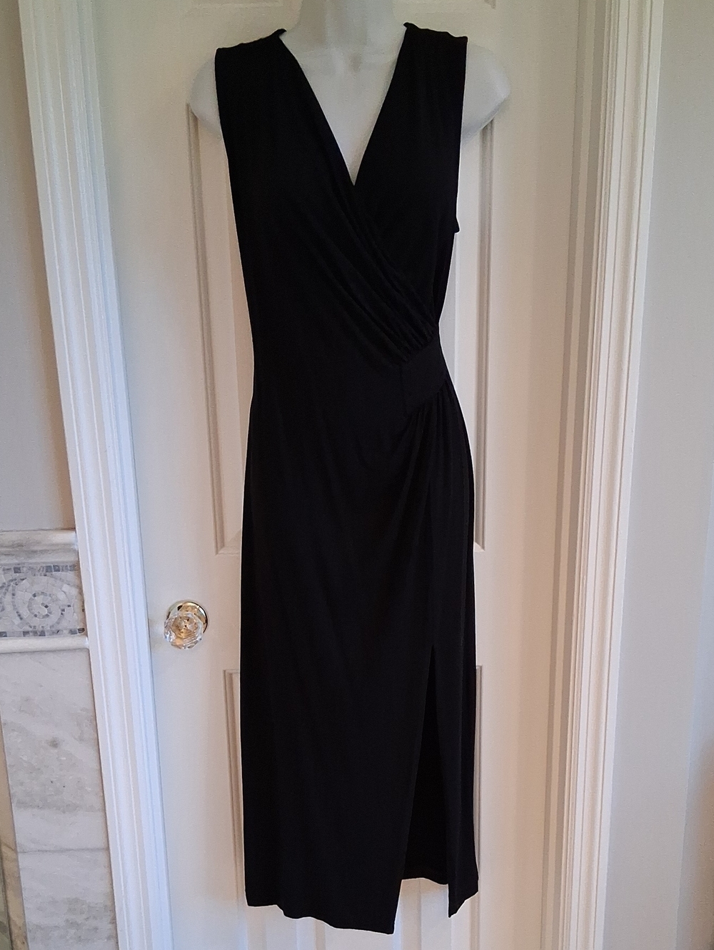 Karen Kane Black Long Sleeveless Dress Medium
